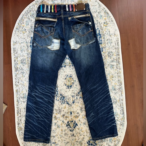 VINTAGE PATCHWORK SEXTY7REDD STRAIGHTLEG JEANS!!!! - Picture 3 of 9